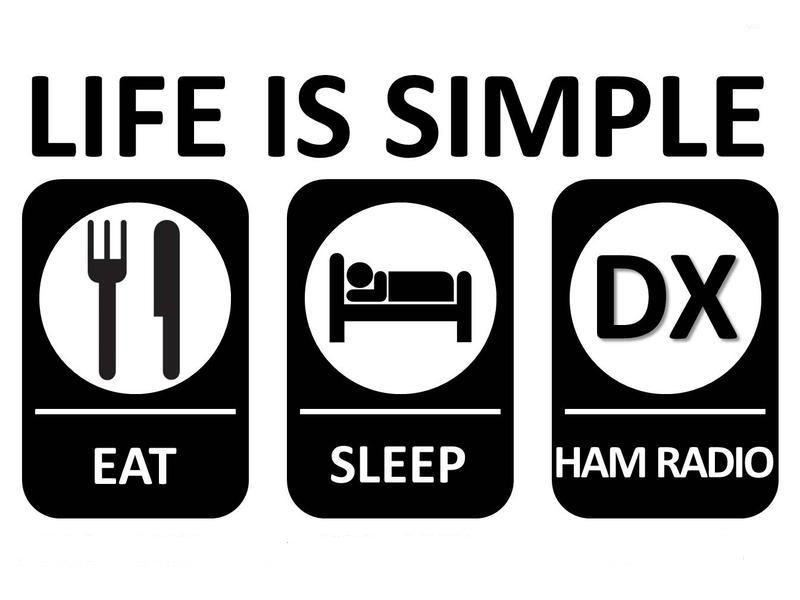 Life is simple: eat, sleep, DX ham radio