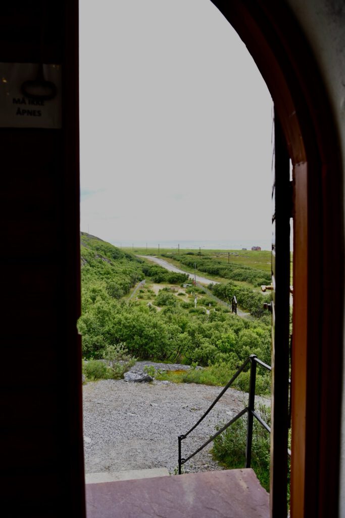 View through the chapel door