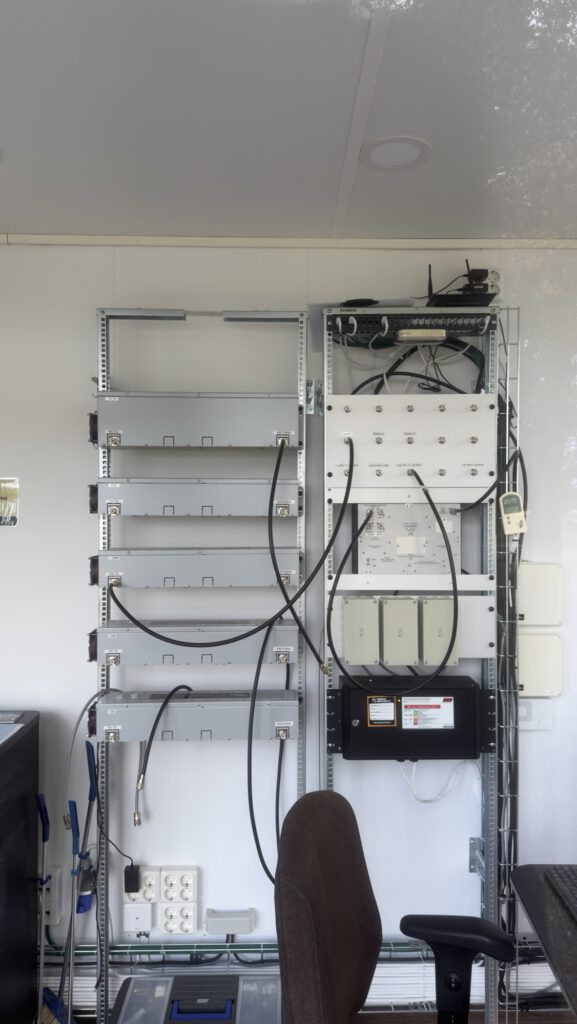 Equipment rack in the SK6SAQ shack