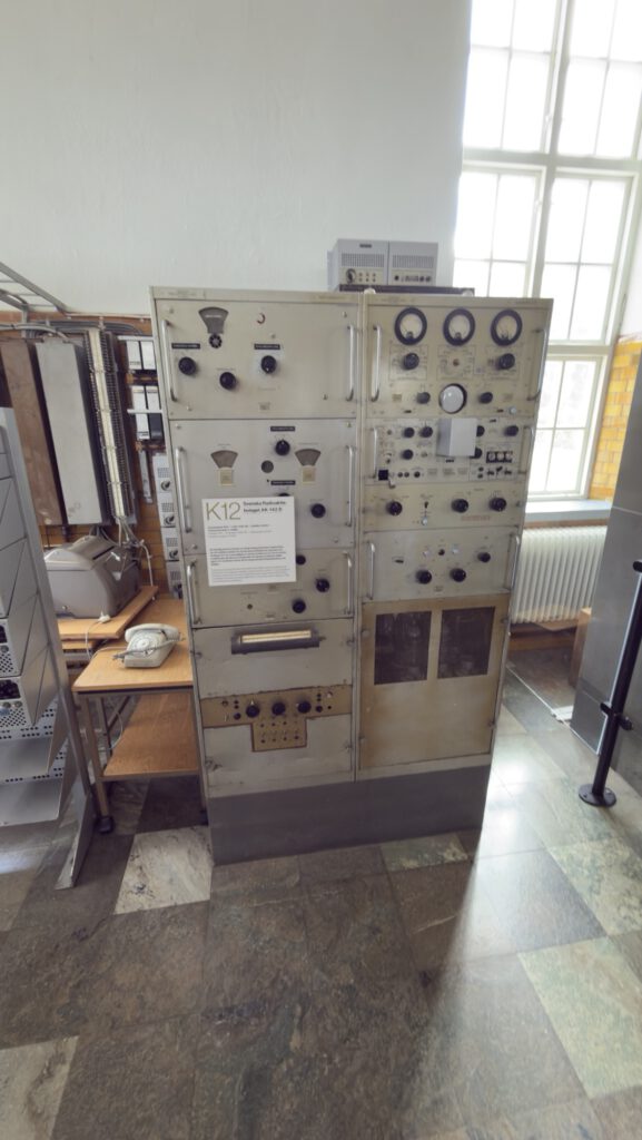 Old transmitter rack with meters