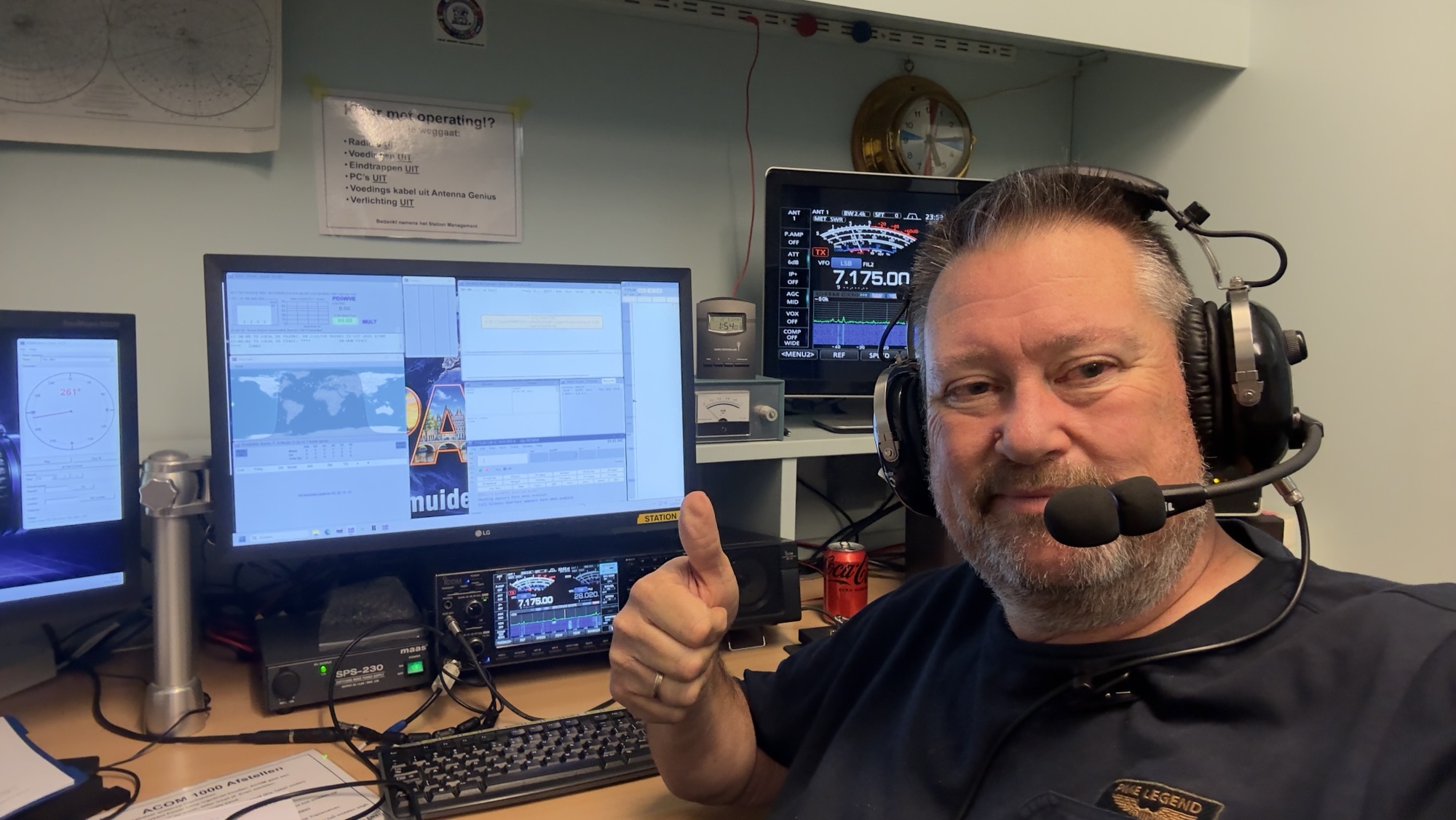 Willem PD5WVE kicks off the night shift