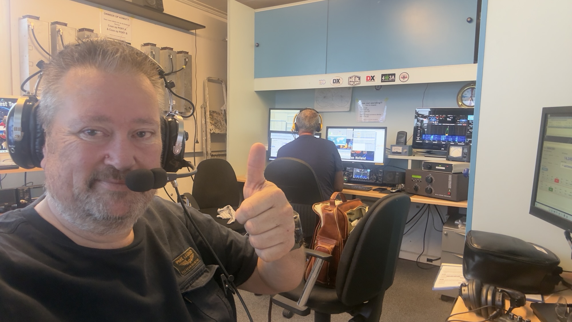 Willem PD5WVE in the PA6Y shack