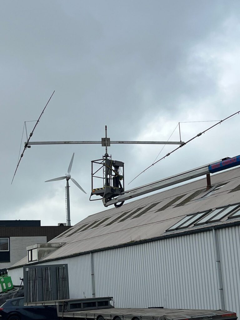 40 metre beam lifted into place